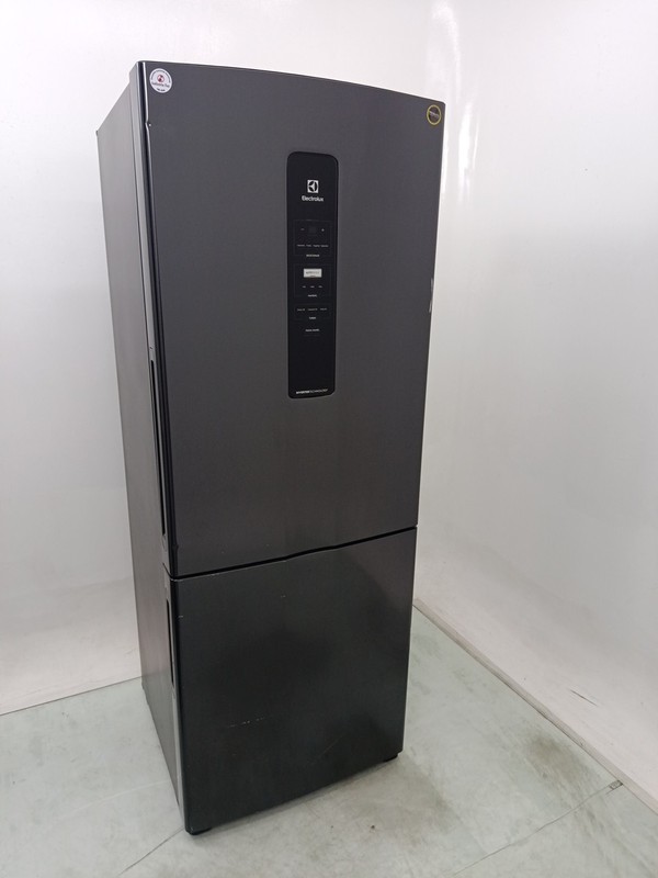Geladeira Electrolux Ib7b Frost Free Inverter 490l Inverse - Black Inox Look