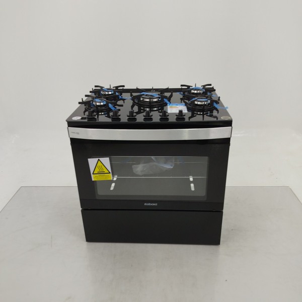 Fogao Itatiaia Itaglass Plus 5 Bocas Mesa De Vidro - Preto