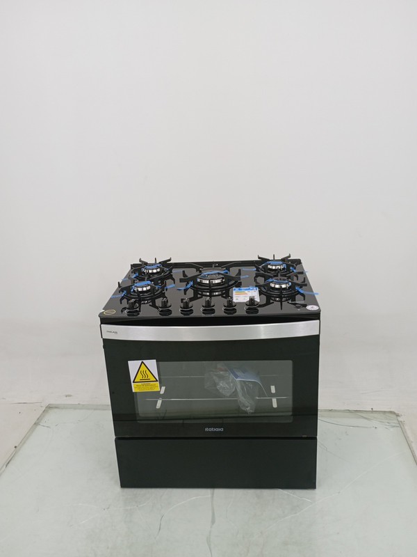 Fogao Itatiaia Itaglass Plus 5 Bocas Mesa De Vidro - Preto