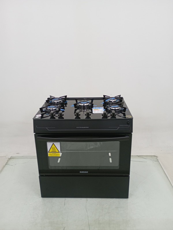 Fogao Itatiaia 5 Bocas Electra Glass Plus - Preto