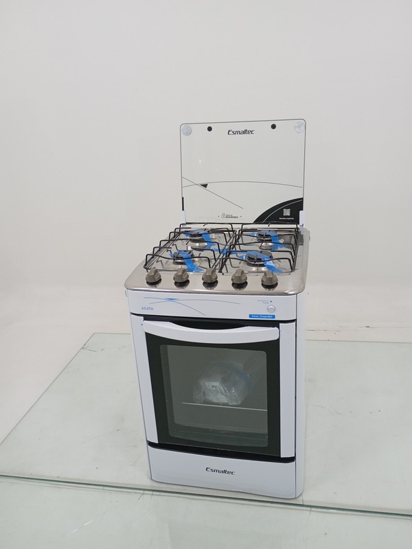 Fogao Esmaltec Agata A Gas C/ Acendimento Automatico Super E Chama 4 Bocas - Branco
