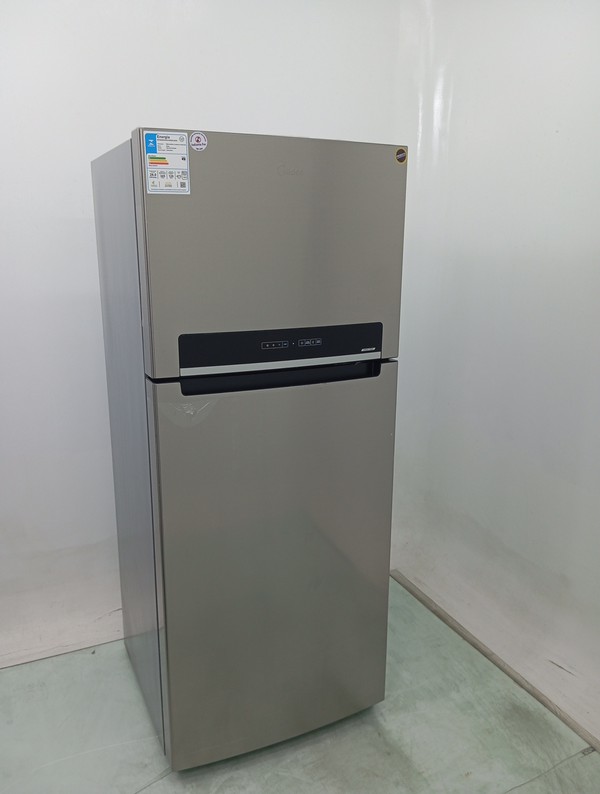 Geladeira Midea Rt611 473l Frost Free Duplex Inverter - Inox