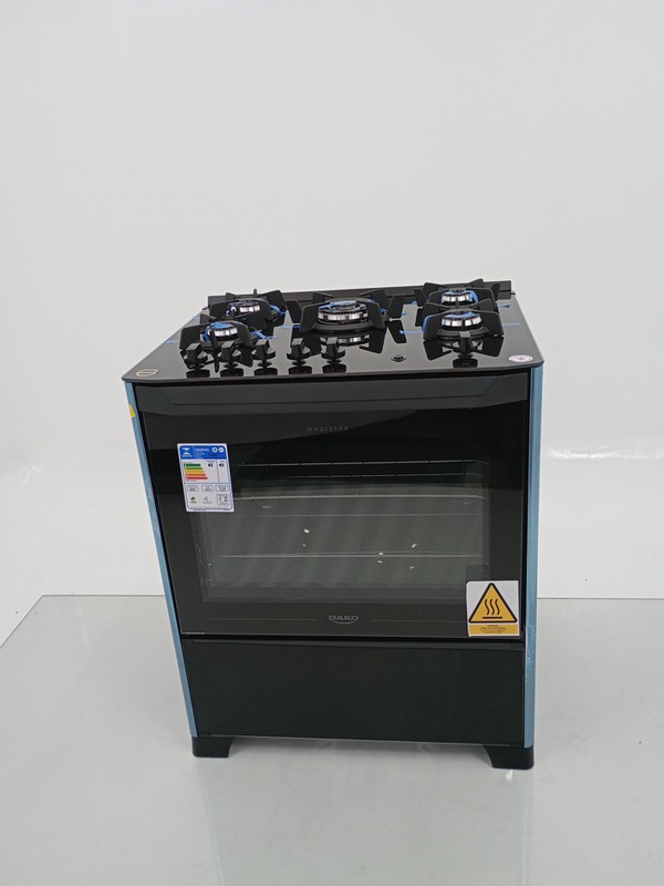 Fogao Dako 5 Bocas Mesa De Vidro Magister - Preto