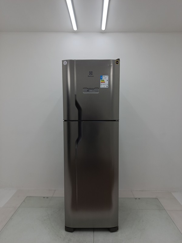 Geladeira Electrolux Dfx44 Frost Free 400l Efficient Turbo Freezer Duplex - Inox