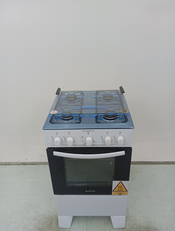 Fogao Atlas Cliseum Plus 4 Bocas Mesa Inox - Branco