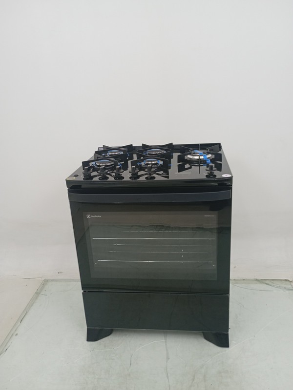 Fogao Electrolux Fe5cp 5 Bocas Mesa De Vidro E Grill - Preto