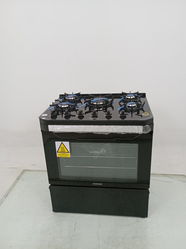Fogao Itatiaia Itamaster 5 Bocas Mesa De Vidro - Preto