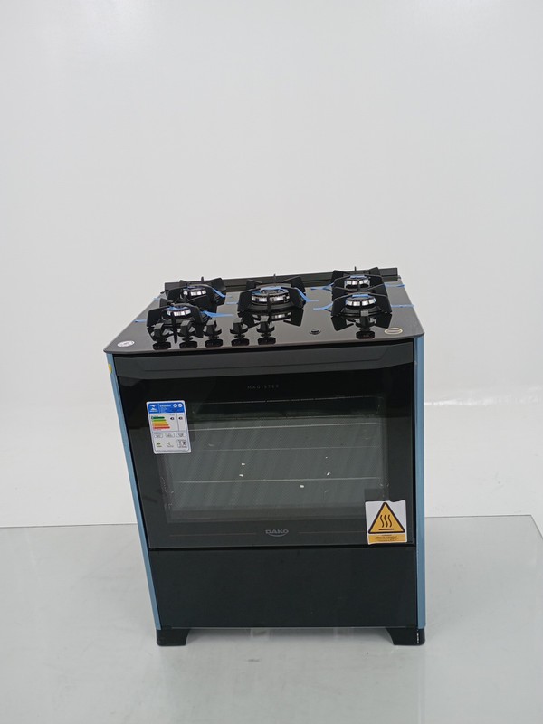Fogao Dako 5 Bocas Mesa De Vidro Magister - Preto