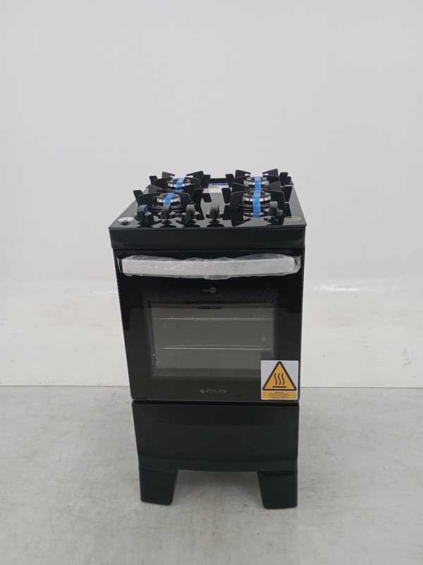 Fogao Atlas Fogao Gas 4q Agile Glass Pto 25 - Preto