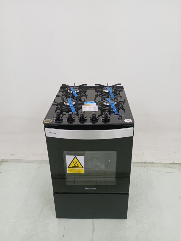 Fogao Itatiaia Itaglass Plus 4 Bocas Mesa De Vidro - Preto