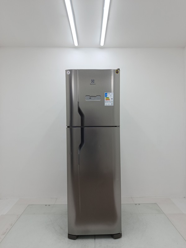 Geladeira Electrolux Dfx44 Frost Free 400l Efficient Turbo Freezer Duplex - Inox
