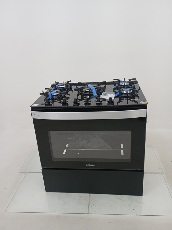 Fogao Itatiaia Itaglass Plus 5 Bocas Pto - Preto