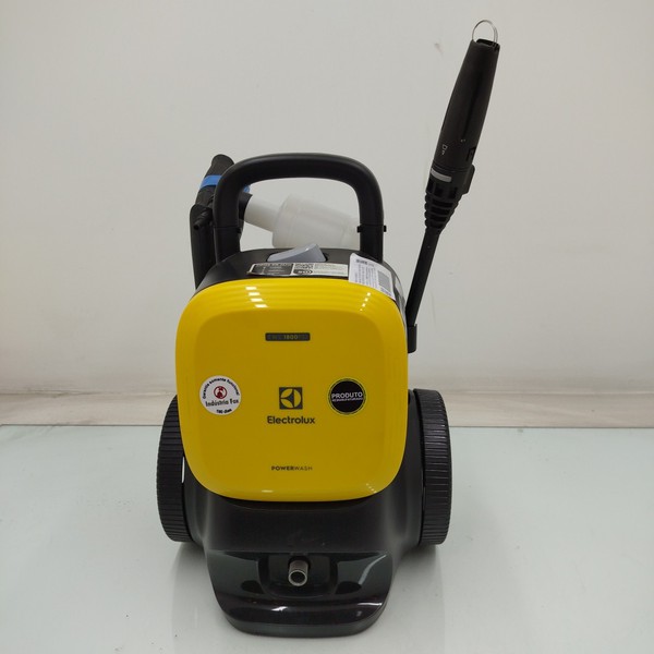 Lavadora De Alta Pressao Electrolux 1800psi 1450w Powerwash Aplicador Detergente (ews1800) - Preto-amarelo