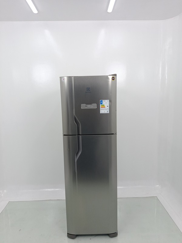 Geladeira Electrolux Dfx44 Frost Free 400l Efficient Turbo Freezer Duplex - Inox