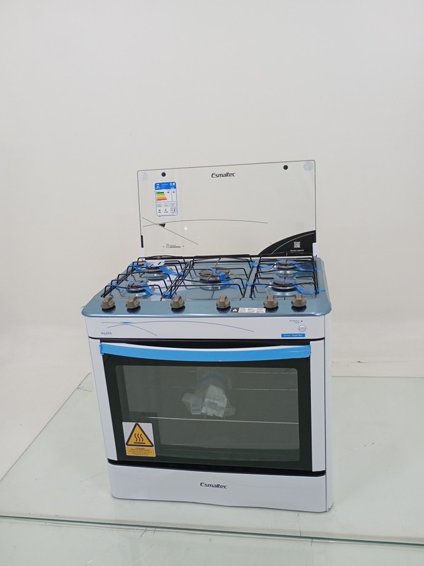 Fogao Esmaltec Agata A Gas C/ Acendimento Automatico Super E Chama 5 Bocas - Branco