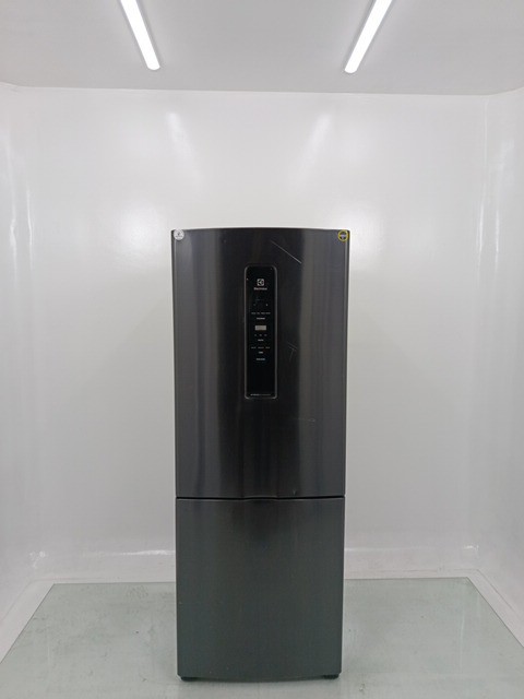 Geladeira Electrolux Ib7b Frost Free Inverter 490l Inverse - Black Inox Look