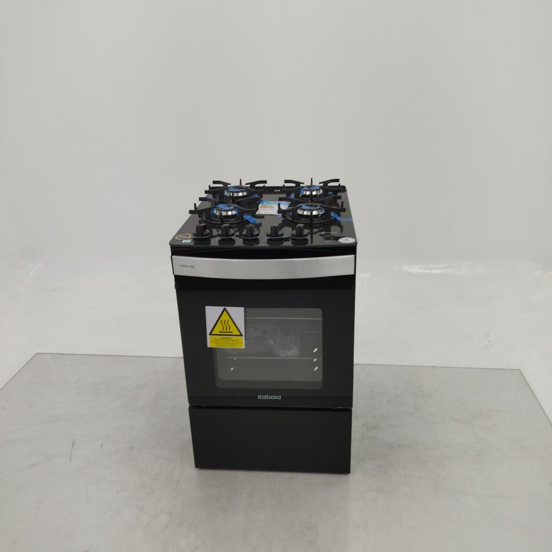 Fogao Itatiaia Itaglass Plus 4 Bocas Mesa De Vidro - Preto